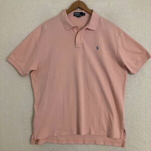 Polo Ralph Lauren Polo Shirt Mens XL Pink Short Sleeve Golf Preppy School Office